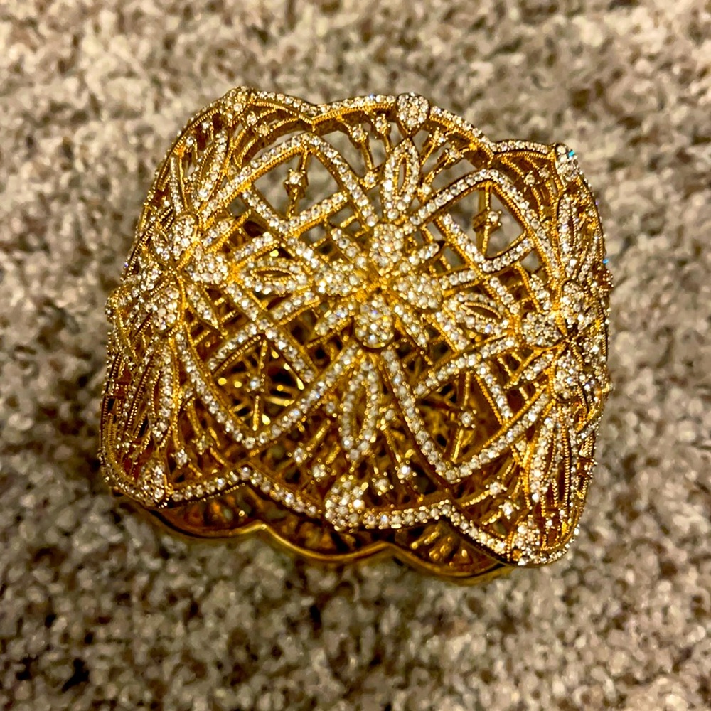 Rhinestone Gold Bracelet
